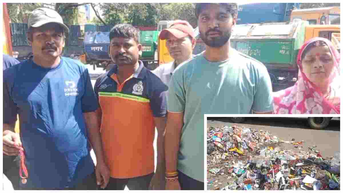 इंदौर में सफाई कर्मचारियों की ईमानदारी की मिसाल: कचरा गाड़ी में गया महिला का सोने का मंगलसूत्र, 1 घंटे खंगालकर कर्मियों ने ढूंढ निकाला