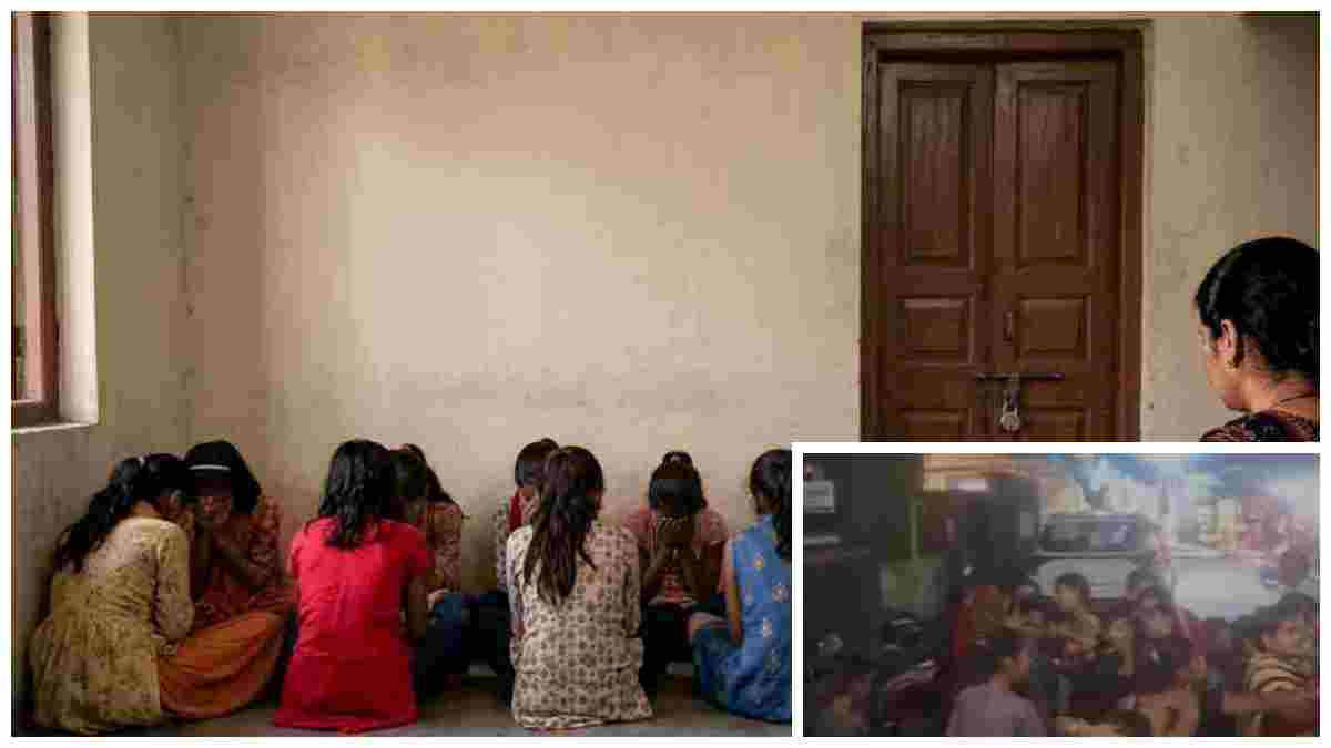 कन्या भोज के नाम पर 7 बच्चियों के साथ क्रूरता: रिटायर्ड टीचर पर मारपीट और कपड़े उतारकर प्रताड़ित करने का आरोप, थाने पहुंचे परिजन