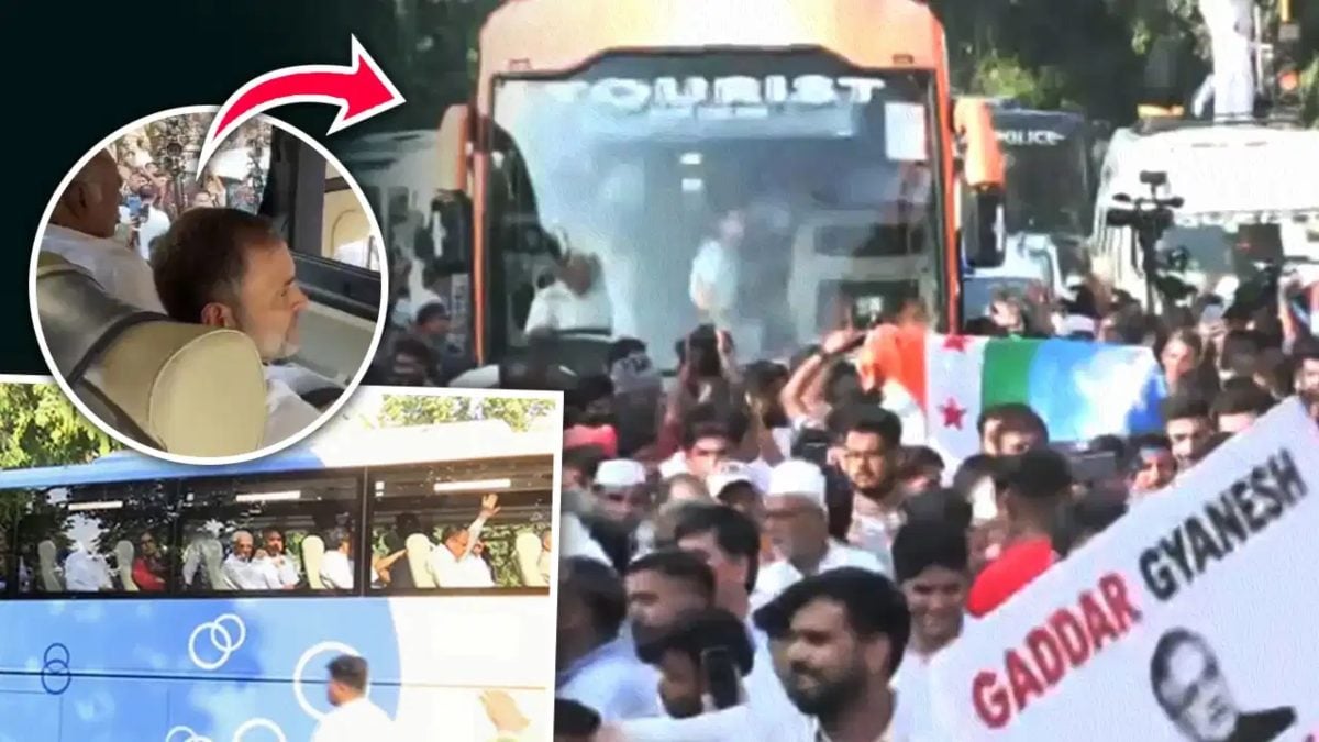 India Block Jantar Mantar Protest: लंच के बाद राहुल गांधी जंतर-मंतर पर धरना देने रवाना, कहा- ज्ञानेश को इस्तीफा देना होगा, अखिलेश ने बनाई दूरी