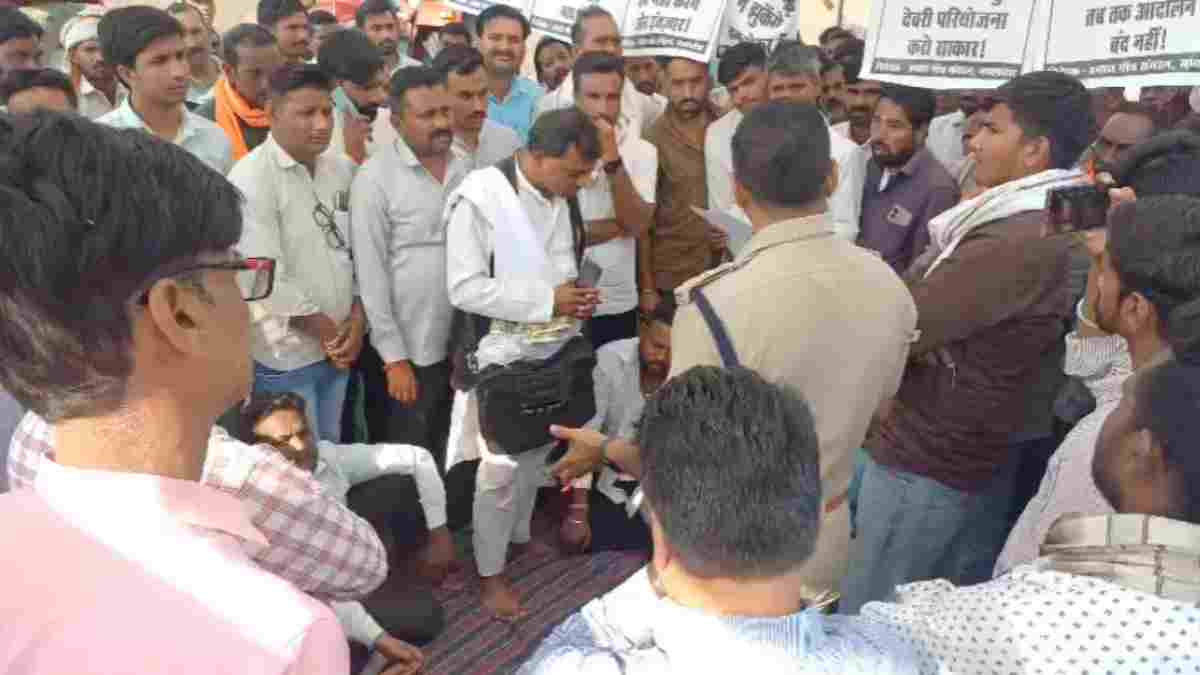 नहर में उतरकर प्रदर्शन कर रहे किसानों का आंदोलन खत्म: मंत्री तुलसी सिलावट बोले- मैं जो बोलता हूं वो करता हूं, 154.33 करोड़ की सिंचाई परियोजना में देरी से थे नाराज