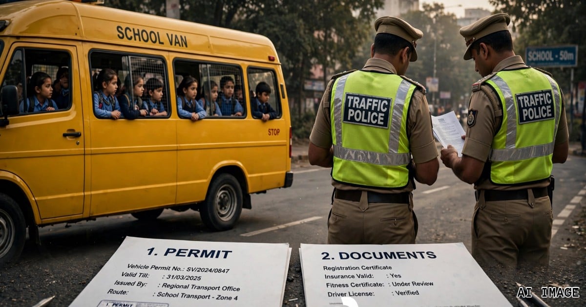 अवैध रूप से चल रहीं लगभग 40 स्कूल वैन जप्त: जबलपुर ट्रैफिक पुलिस का बड़ा एक्शन, उड़ रही थीं सुप्रीम कोर्ट के नियमों की धज्जियां