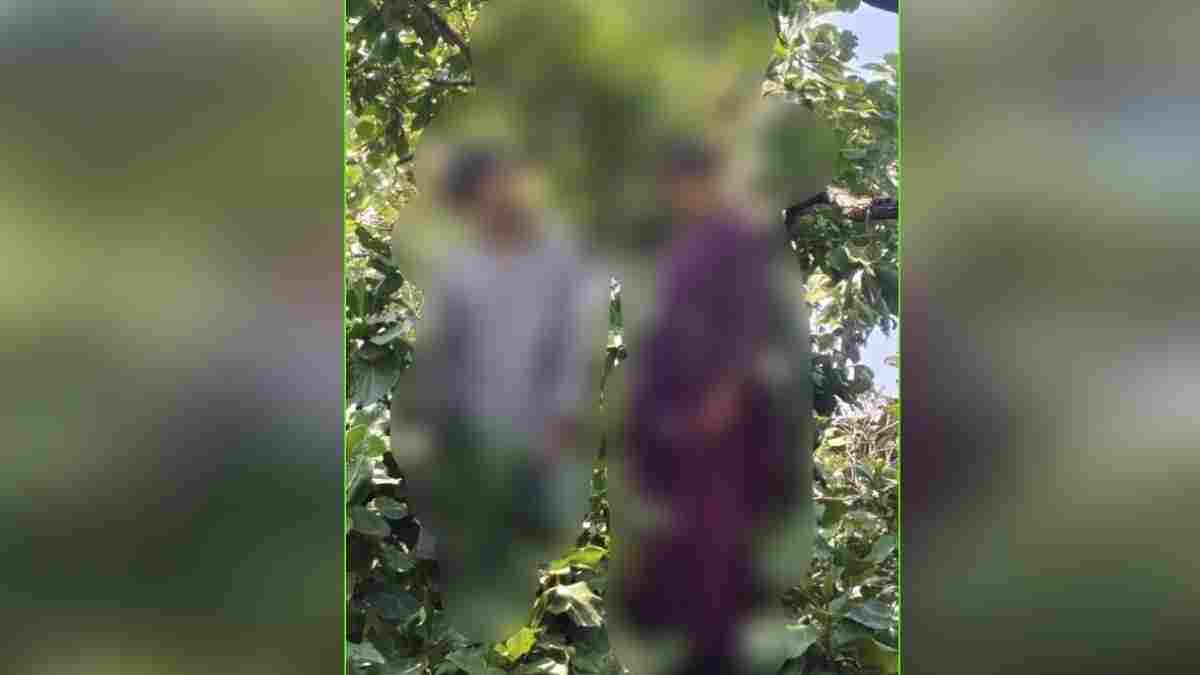 पेड़ पर फंदे से लटके मिले युवक-युवती के शव: एक ही परिवार के होने से मचा हड़कंप, पुलिस जांच में जुटी