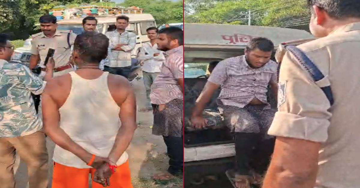रक्षा संस्थान के पास संदिग्ध युवक गिरफ्तार: खुद को बता रहा पाकिस्तानी, मंदिर के पास संदिग्ध गतिविधियां-नारेबाजी का आरोप