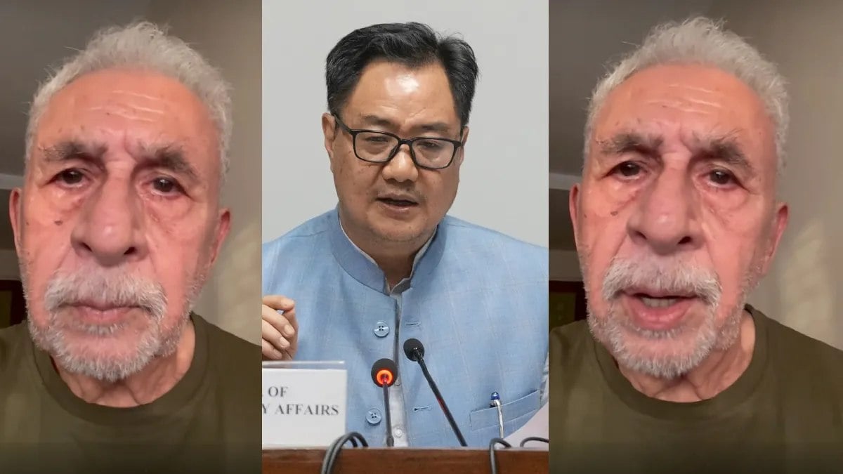 किरेन रिजिजू ने नसीरुद्दीन शाह को ‘मेंटल क्रिमिनल’ करार दिया, खुद को ‘दिमागी नक्शल’ बताने पर बोले- ऐसे लोग लोकतंत्र के लिए खतरा
