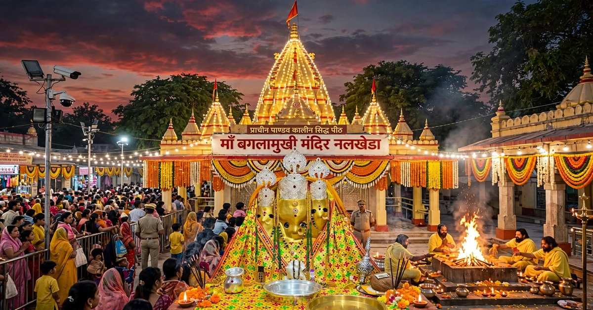 Shardiya Navratri 2026: पांडवों ने की थी यहां मां की गुप्त साधना! नवरात्रि पर जानिए नलखेड़ा के प्रसिद्ध बगलामुखी शक्तिपीठ का पूरा इतिहास