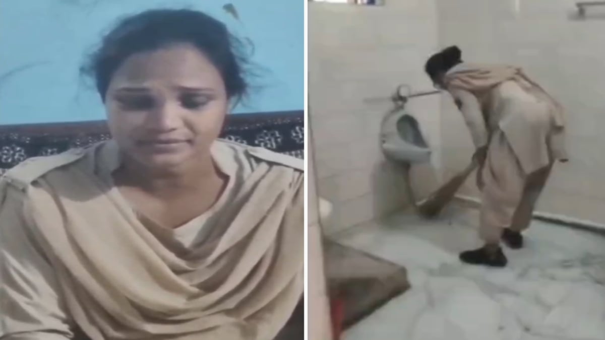 महिला आरक्षक ने टॉयलेट साफ करते वीडियो किया वायरल, RI पर लगाए गंभीर आरोप, ASP ने कहा- जांच के बाद होगी कार्रवाई