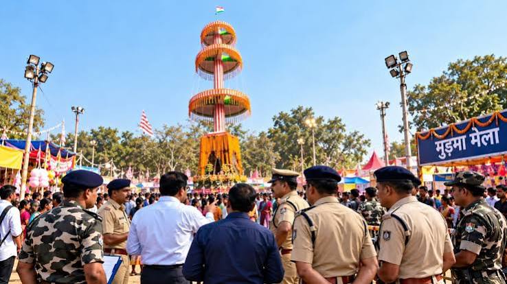 Jharkhand News: मुड़मा जतरा मेले में सुरक्षा के कड़े इंतजाम, ड्रोन-CCTV से निगरानी, 21 गश्ती दल तैनात