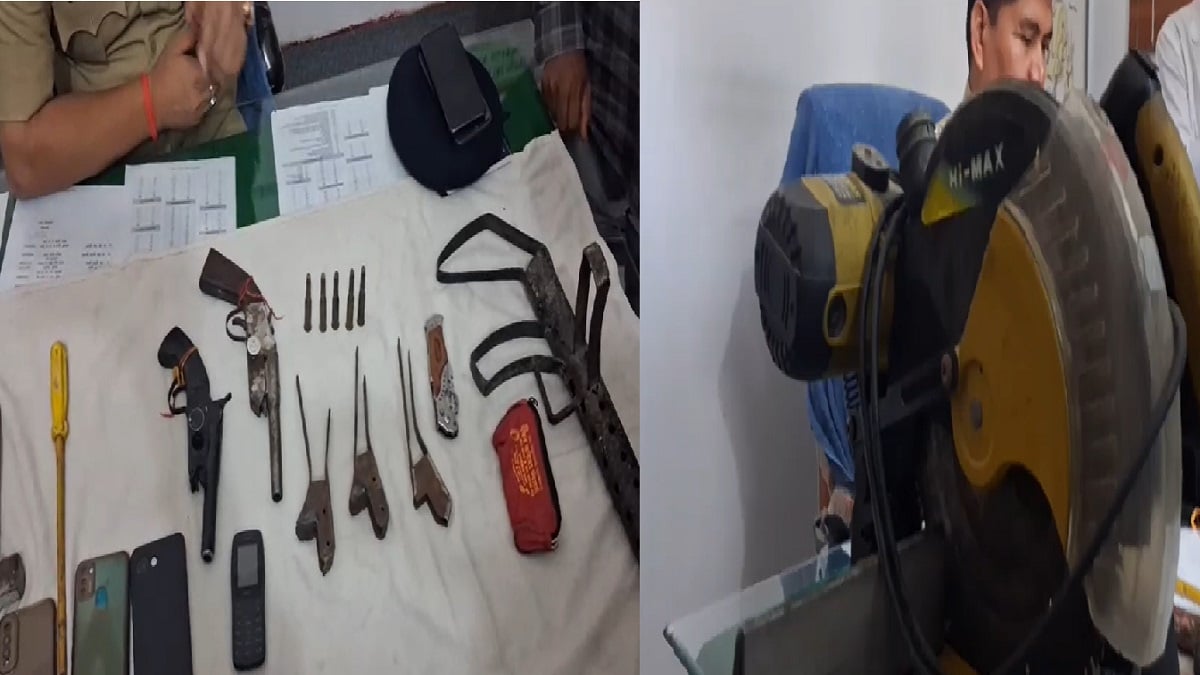 मोतिहारी में अवैध मिनी गन फैक्ट्री का भंडाफोड़, भारी मात्रा में अर्धनिर्मित हथियार बरामद