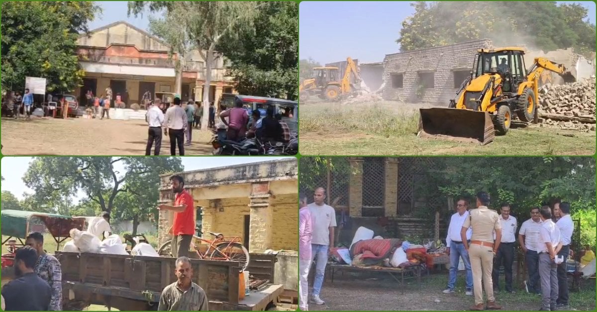 जीवाजी राव छात्रावास पर बुलडोजर एक्शन: 4 लाख वर्गफीट जमीन अधिपत्य में लेने की प्रक्रिया; 40 बच्चे दूसरे हॉस्टल शिफ्ट