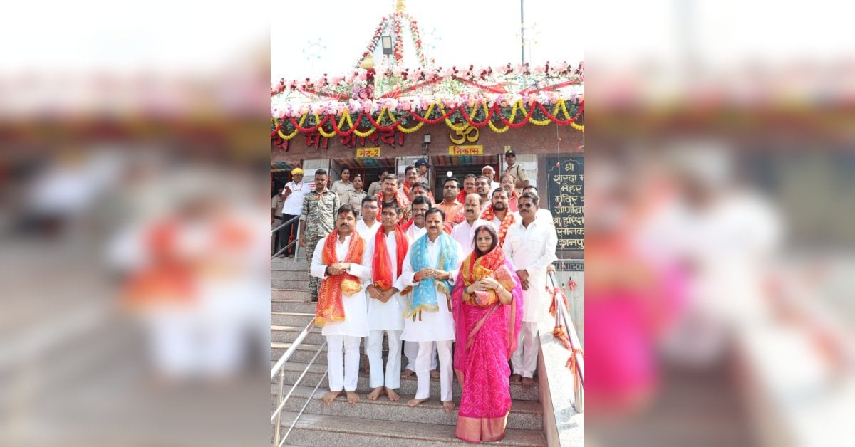 डिप्टी सीएम राजेंद्र शुक्ल ने परिवार संग किए मां शारदा के दर्शन: पूजा-अर्चना कर प्रदेश की सुख-समृद्धि की कामना की