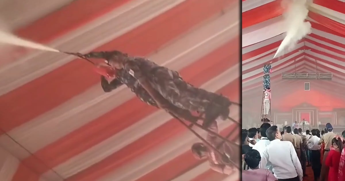 शिवपुरी के करैरा में टला बड़ा हादसा: राम कथा पंडाल में लगी आग, घटना के समय मौजूद नहीं थे पंडित धीरेंद्र शास्त्री
