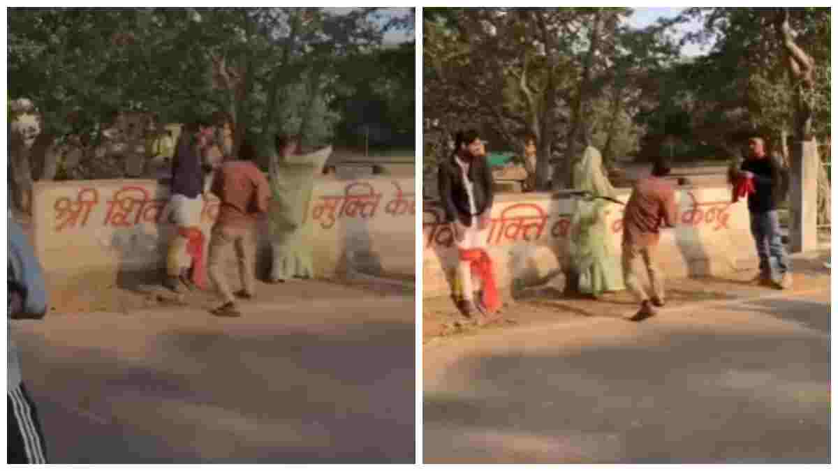 बीच सड़क फिल्मी ड्रामा: पत्नी को दूसरे युवक के साथ देख भड़का पति, चचेरे भाई संग मिलकर की बेल्ट से ताबड़तोड़ पिटाई; वीडियो वायरल    