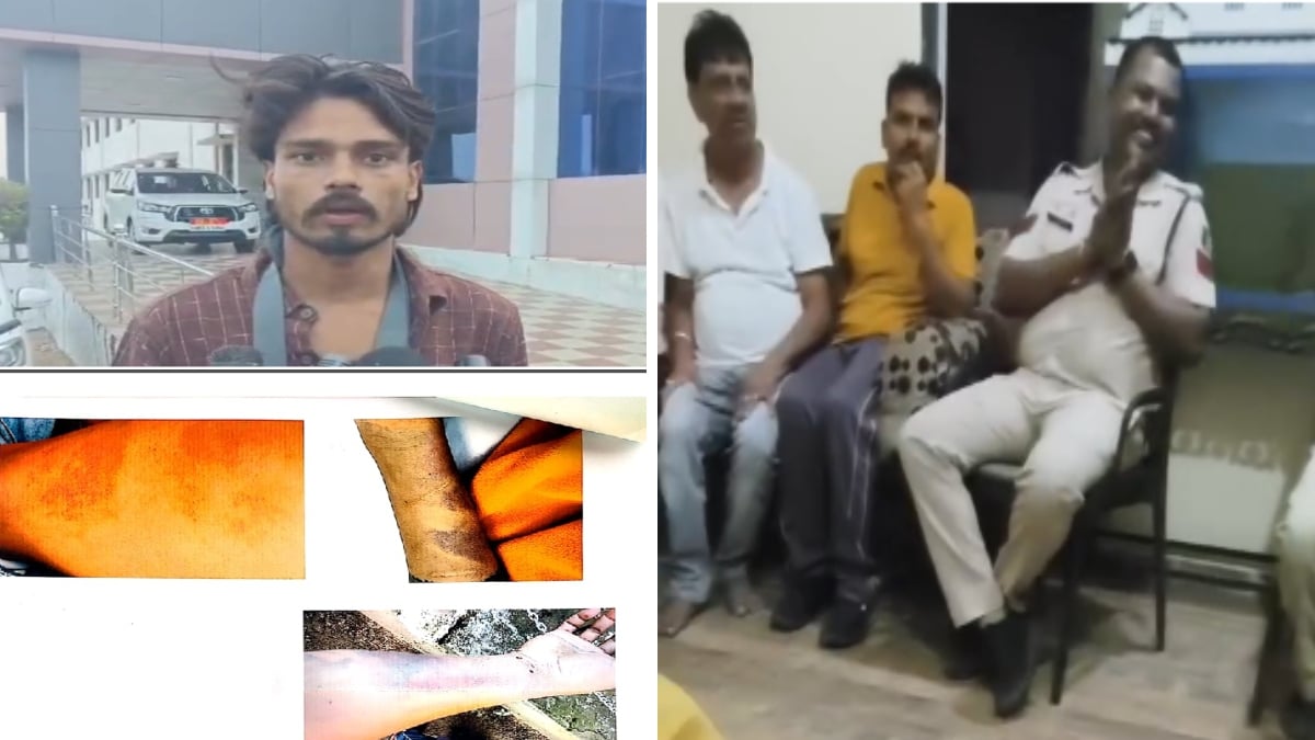 पुलिसकर्मियों पर नशे में मारपीट का आरोप: शिकायत लेकर SP ऑफिस पहुंचा पीड़ित परिवार, पुलिसकर्मी का माफी मांगते वीडियो हुआ वायरल