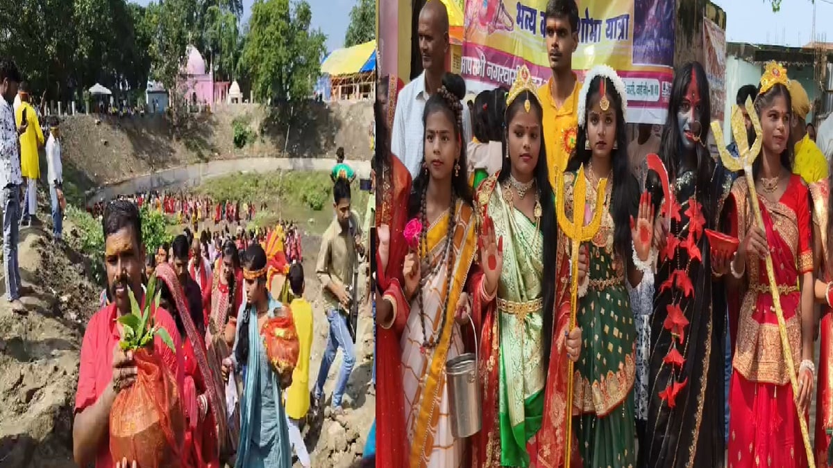 बिहार में नवरात्रि की धूम, पूर्वी चंपारण और सहरसा में निकाली गई भव्य कलश यात्रा