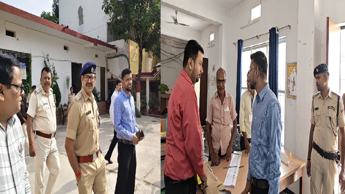 बिहार MLC चुनाव: तिरहुत की स्नातक-शिक्षक सीट पर मतदान जारी, DM ने बूथ केंद्रों का लिया जायजा