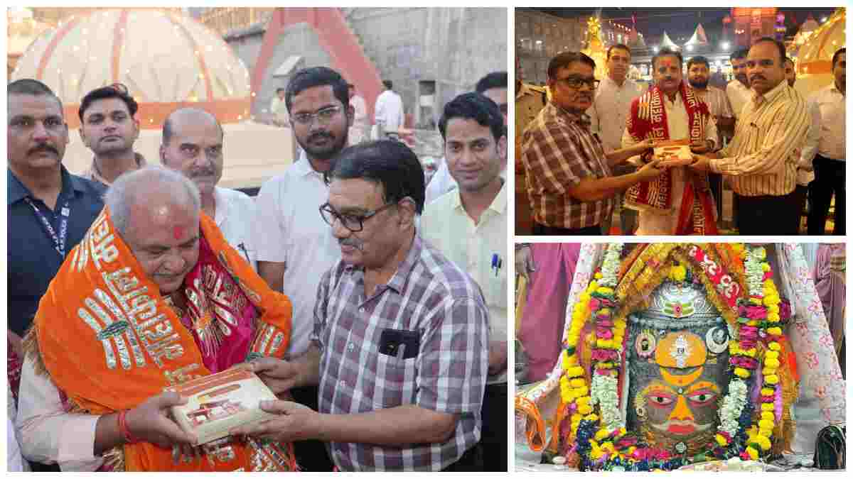 महाकाल की शरण में पहुंचे विधानसभा अध्यक्ष नरेंद्र सिंह तोमर और डिप्टी सीएम राजेंद्र शुक्ल, ज्योतिर्लिंग के किए अलौकिक दर्शन
