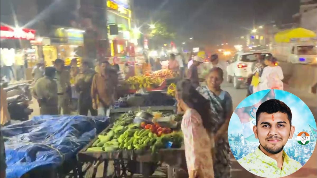 पार्षद की गुंडागर्दी ! सड़क पर ठेले हटाने पहुंची नगर निगम की टीम से बदसलूकी, गाड़ी के सामने धरने पर बैठे