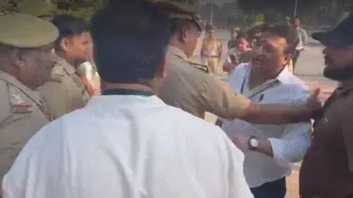 UP MLC चुनाव की काउंटिंग में हंगामा, मेरठ में निर्दलीय प्रत्याशी की पुलिस से बहस