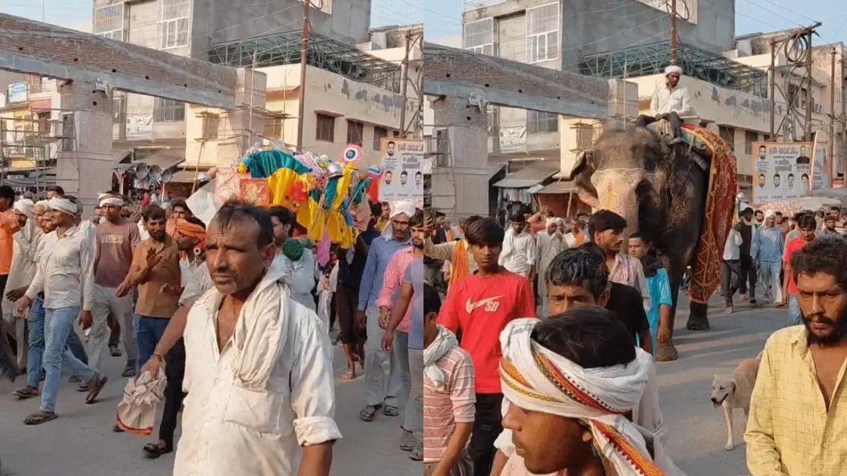 संभल में 74 साल की रामबेटी की अनोखी अंतिम यात्रा, अर्थी के पीछे 15 KM चले पालतू हाथी परमा और मोहन