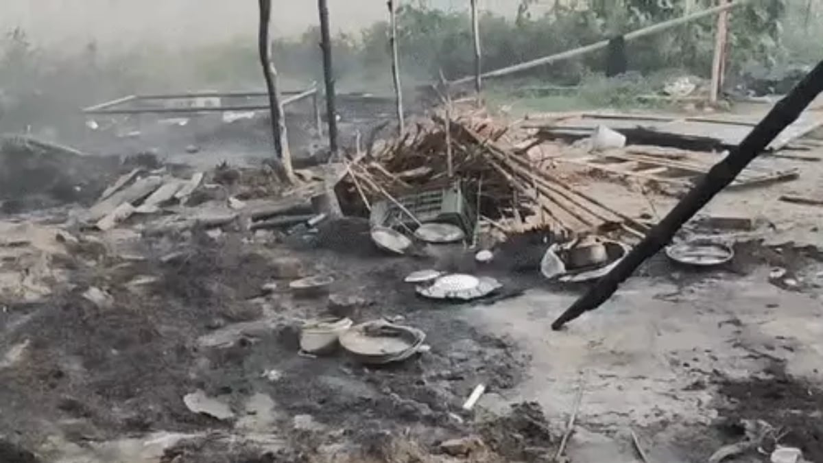 देवरिया में झोपड़ी में लगी आग, ससुर-दामाद और 3 साल के नाती की जिंदा जलकर मौत