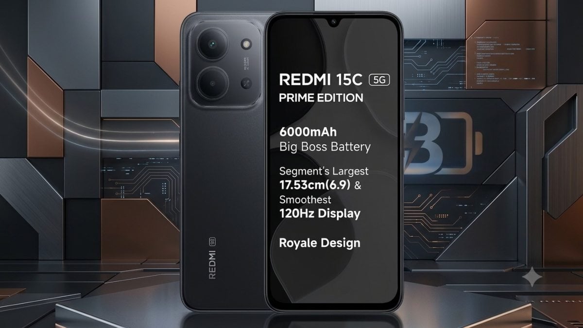 Redmi 15C 5G पर 47% डिस्काउंट! ₹15,999 में मिल रहा 6000mAh बैटरी वाला फोन, जानें ऑफर