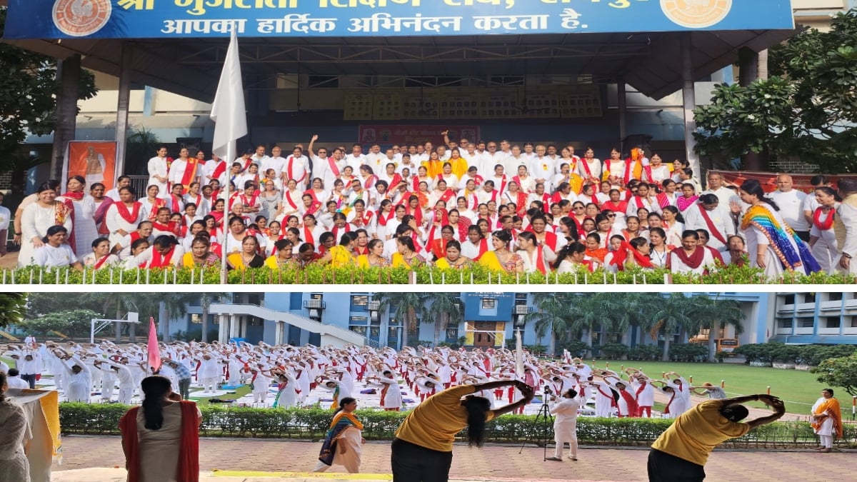 भारतीय योग संस्थान ने मनाया 60वां योग दिवस: सामूहिक योगाभ्यास के साथ हुआ भव्य आयोजन, 800 साधकों ने लिया भाग