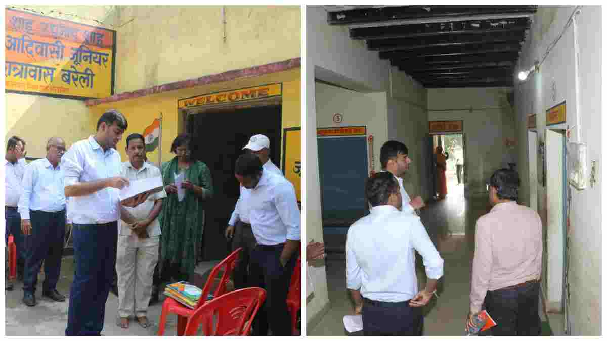 कलेक्टर के औचक निरीक्षण में खुली पोल: आदिवासी छात्रावास में सालभर नहीं हुआ बच्चों का स्वास्थ्य परीक्षण; अधीक्षक निलंबित