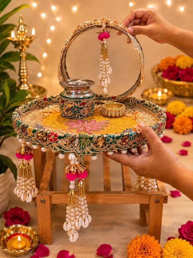 Karwa Chauth Thali: करवा चौथ की पूजा थाली को दें पर्सनल टच, ट्राई करें यूनिक आइडिया