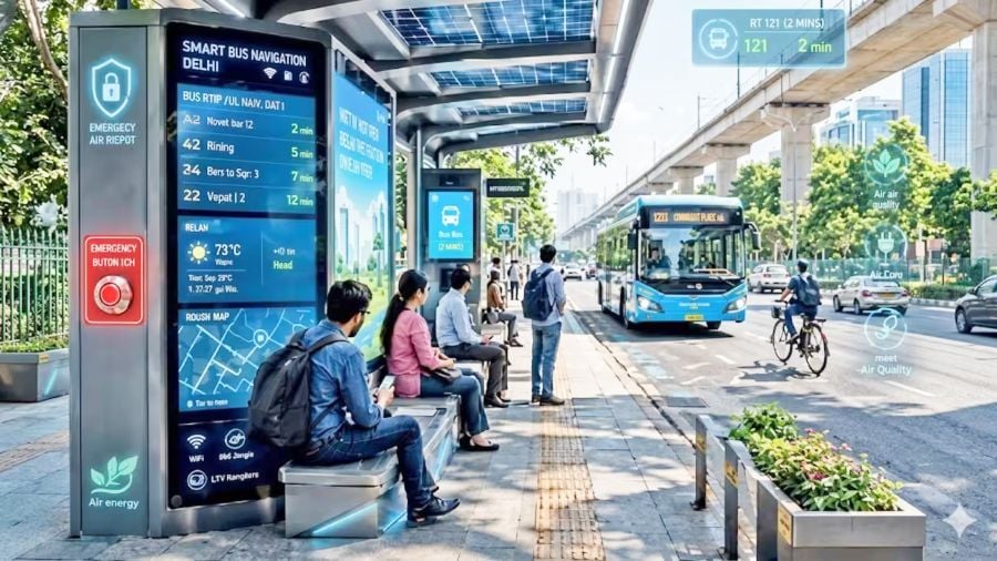 दिल्ली के 3,575 बस स्टॉप शेल्टर होंगे आधुनिक, मेट्रो की तर्ज पर मिलेगी बसों की लाइव जानकारी