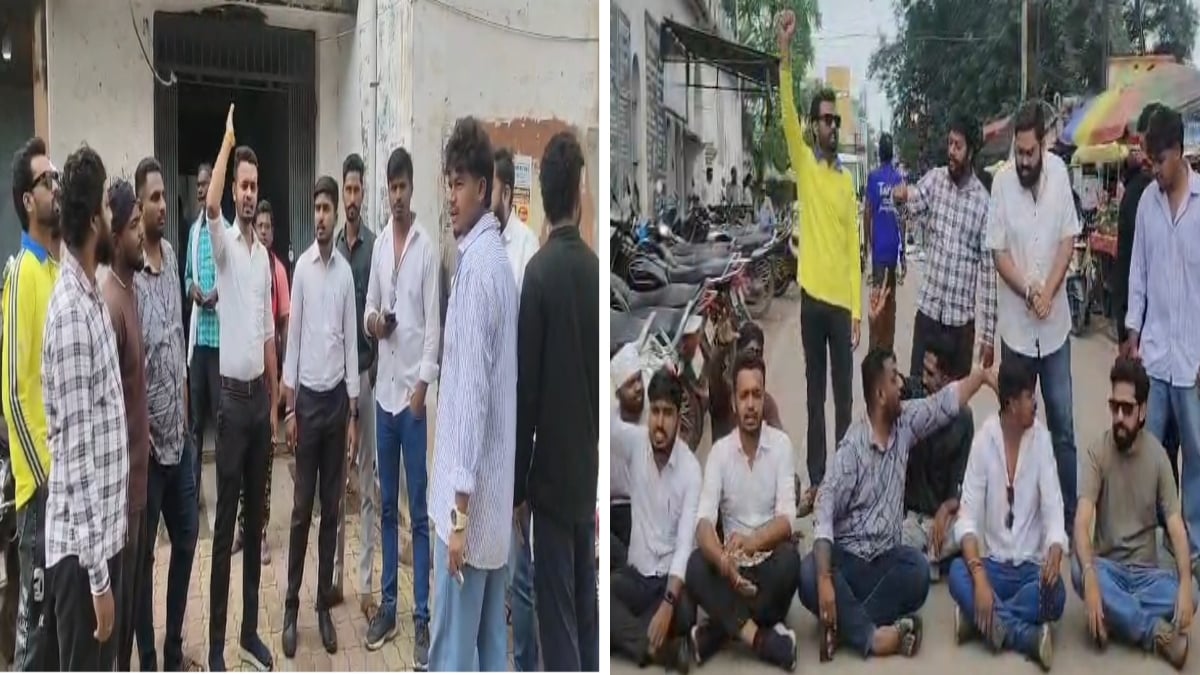 ब्रेनवॉश कर धर्मांतरण कराने का आरोप: हिंदू जागरण मंच ने SDM कार्यालय के बाहर दिया धरना, जल्द एक्शन नहीं लेने पर आंदोलन की दी चेतावनी