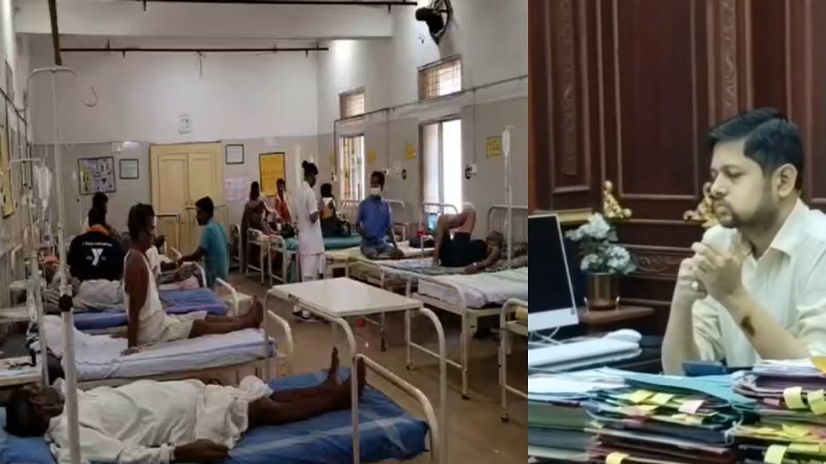 कलेक्टर की बिगड़ी तबीयत, जिला अस्पताल में भर्ती होकर कराया इलाज