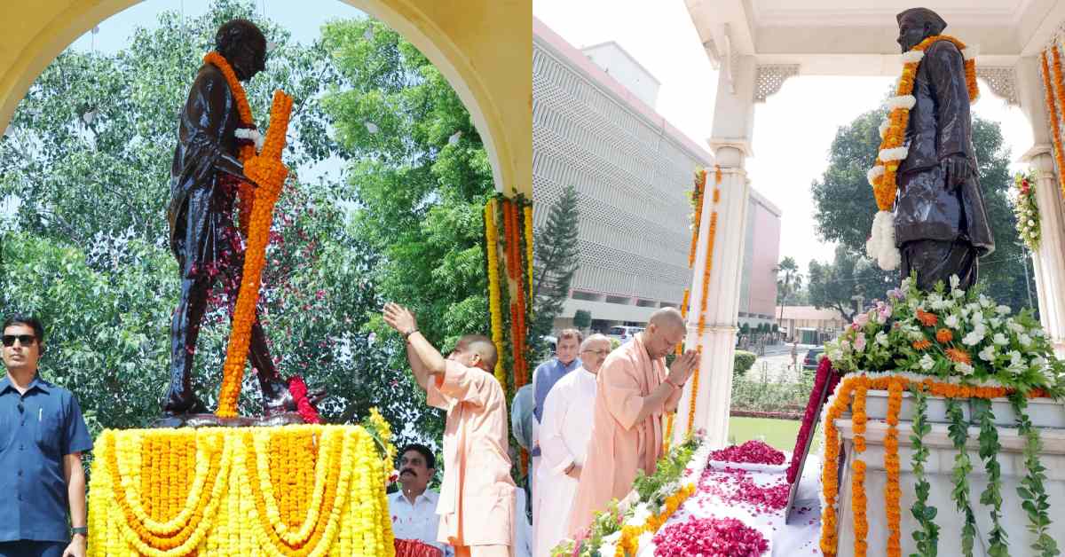 गांधी का स्वदेशी-संकल्प, शास्त्री का राष्ट्रनिर्माण मंत्र : सीएम योगी ने महापुरुषों को किया नमन