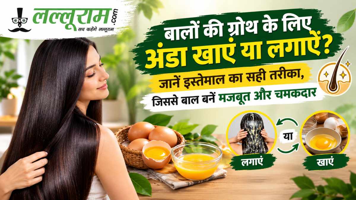 बालों की ग्रोथ के लिए अंडा खाएं या लगाएं? जानें इस्तेमाल का सही तरीका, जिससे बाल बनें मजबूत और चमकदार