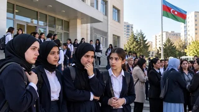 अजरबैजान में हिजाब पर बवाल: स्कूलों में छात्राओं की एंट्री पर रोक, विरोध में प्रदर्शन; तुर्किये तक पहुंचा विवाद