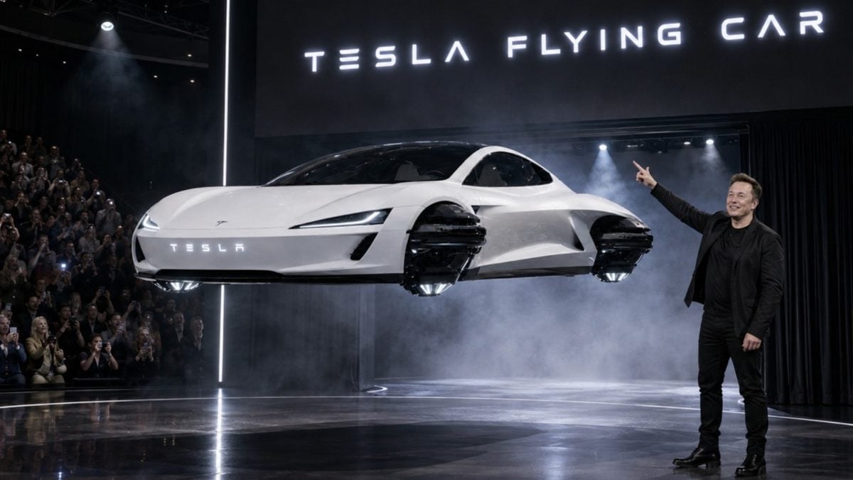 Tesla Flying Roadster : हवा में उड़ी मस्क की कार, 0.81 सेकेंड में 97 km/h की रफ्तार का दावा