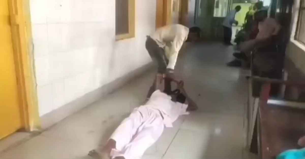 ब्रजेश पाठक जी ये इंसान है या जानवर! लावारिस मरीज को जमीन पर घसीटने का VIDEO वायरल, सुशासन’राज’ में ऐसे ही होगा इलाज