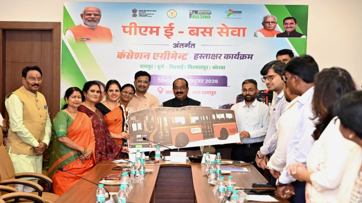 छत्तीसगढ़ के 4 शहरों में दौड़ेंगी 240 इलेक्ट्रिक बसें, रायपुर को मिलेंगी 100 ई-बसें, नवंबर महीने से इन सिटीज में संचालन की तैयारी