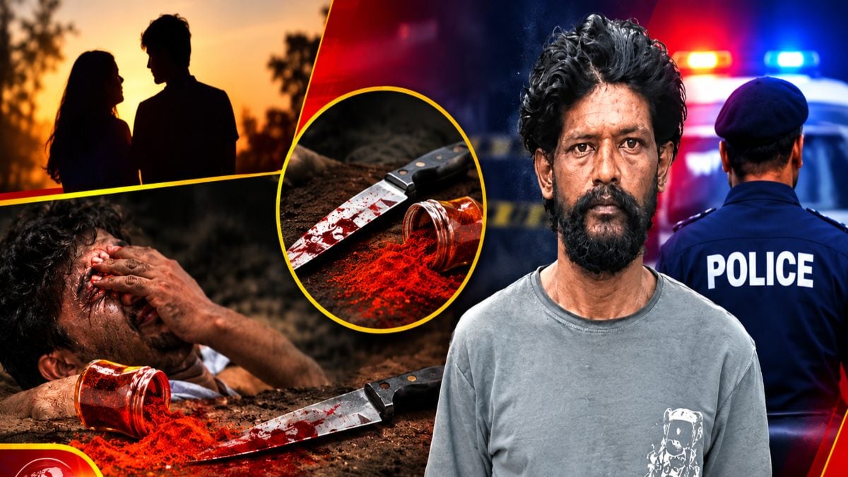 प्रेमिका के मंगेतर पर जानलेवा हमला, आंखों में मिर्च पाउडर डालकर धारदार हथियार से किया वार, आरोपी गिरफ्तार