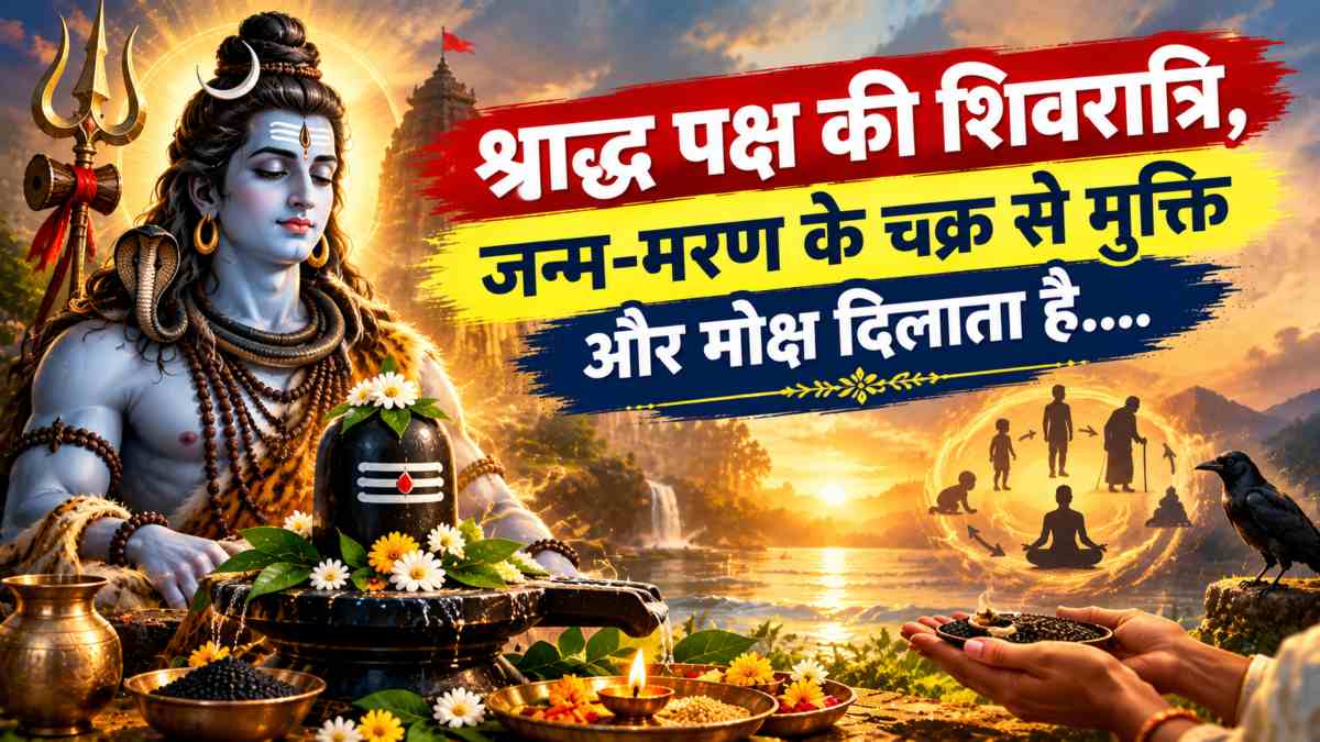 साल में एक बार आने वाला खास मौका: श्राद्ध पक्ष की शिवरात्रि, जन्म-मरण के चक्र से मुक्ति और मोक्ष दिलाता है….