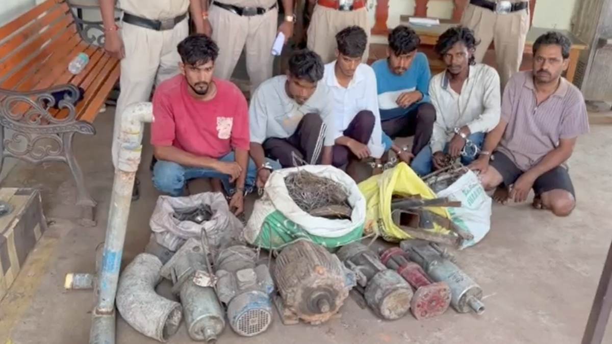 गोदाम में चोरी का खुलासा : कबाड़ी समेत 6 आरोपी गिरफ्तार, चोरी का सामान बरामद