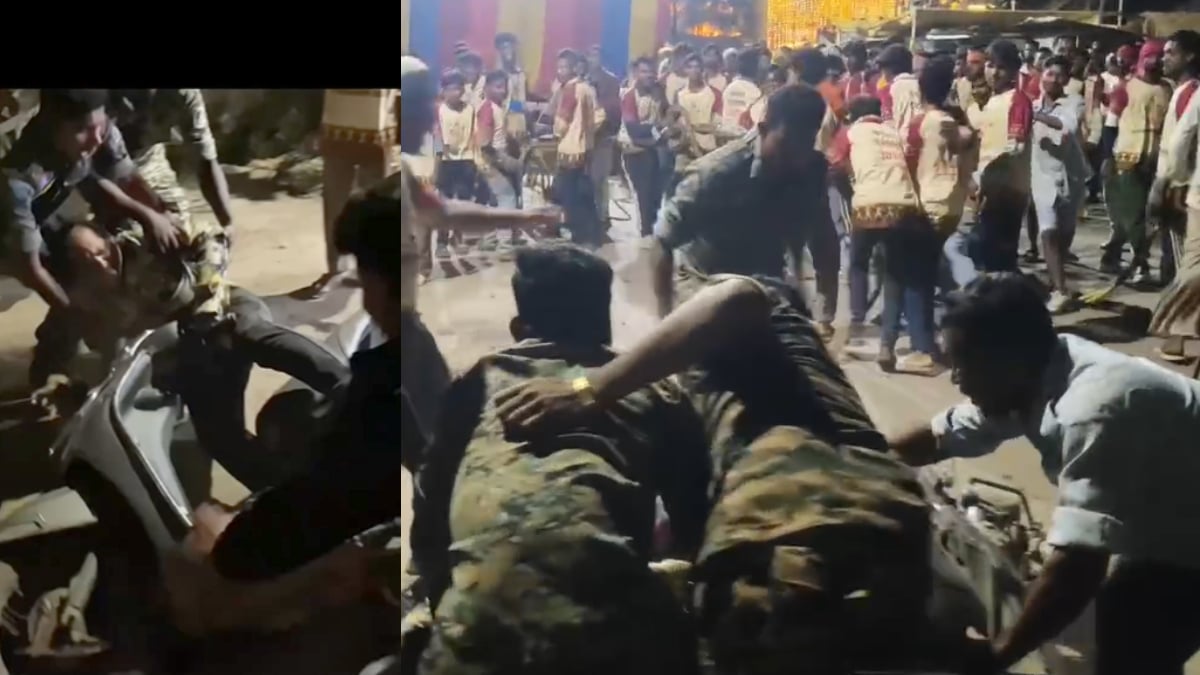 बस्तर दशहरा में अचानक बदला रथ का रूट, श्रद्धालुओं पर गिरा बिजली खंभा, स्कूटी सवार बाल-बाल बचा, देखें खौफनाक हादसे का VIDEO…