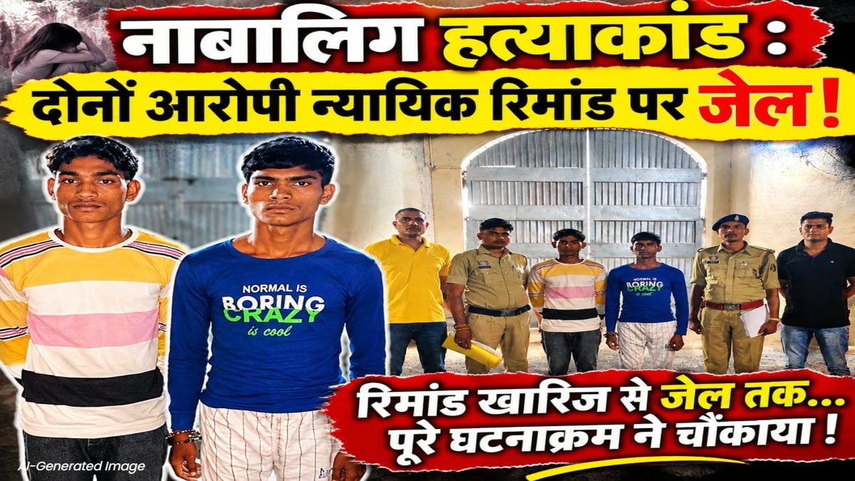 नाबालिग मर्डर केस : प्रथम अपर सत्र न्यायाधीश ने पलटा CJM का फैसला, दोनों आरोपी न्यायिक रिमांड पर जेल दाखिल