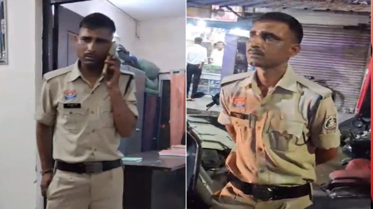 नशे में नवरात्रि ड्यूटी! CAF जवान पर गाड़ी की चाबी निकालने और गाली-गलौज का आरोप, वीडियो वायरल