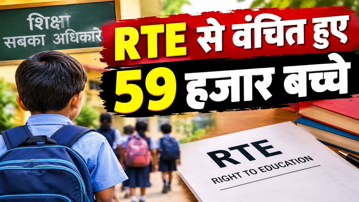 RTE की घटती सीटों पर बवाल, 59 हजार बच्चे हुए वंचित, प्राइवेट स्कूल एसोसिएशन अध्यक्ष ने कहा- समानता के अधिकार का हो रहा उल्लंघन