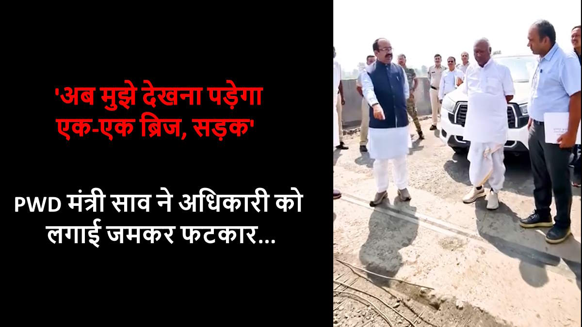 ‘अब मुझे देखना पड़ेगा एक-एक ब्रिज, एक-एक सड़क’, PWD मंत्री साव ने अधिकारी को लगाई जमकर फटकार…