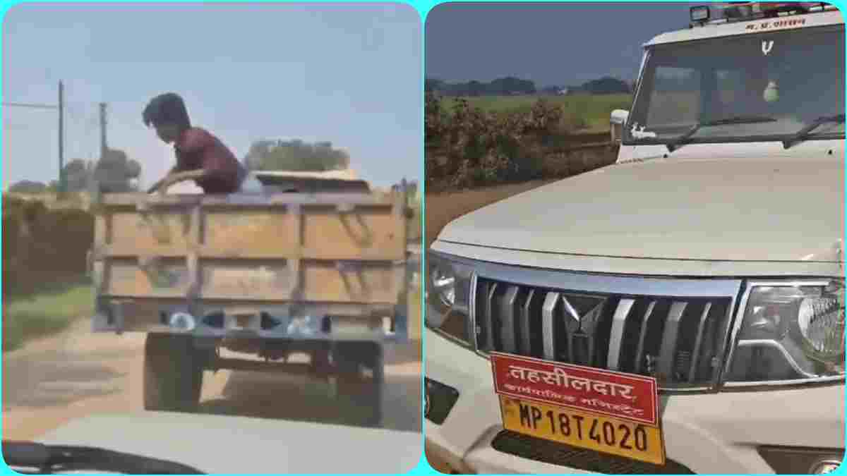 शहडोल में रेत माफिया बेखौफ: नायब तहसीलदार की गाड़ी को मारी ठोकर, लाइव वीडियो आया सामने, दो अधिकारियों की जा चुकी है जान