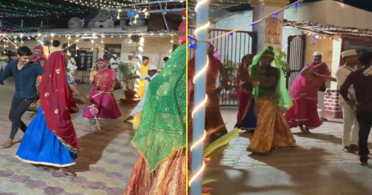 जेल में महिला बनकर गरबा कर रहे पुरुष बंदी, शाम को आरती के बाद गरबा-डांडिया का आयोजन, वीडियो वायरल